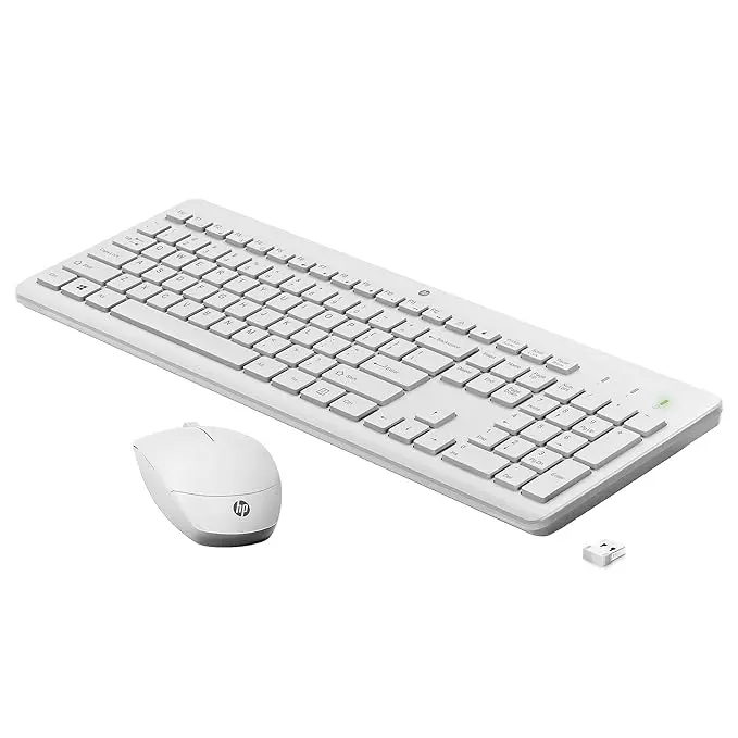 HP 230 Wireless Keyboard and Mouse Combo, USB dongle, 1600